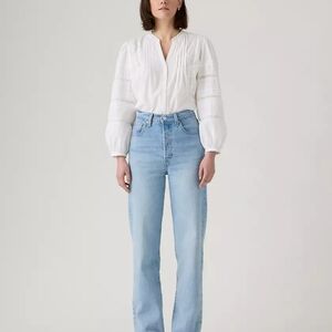 Levi's Blue Straight Leg Jeans Classic Style